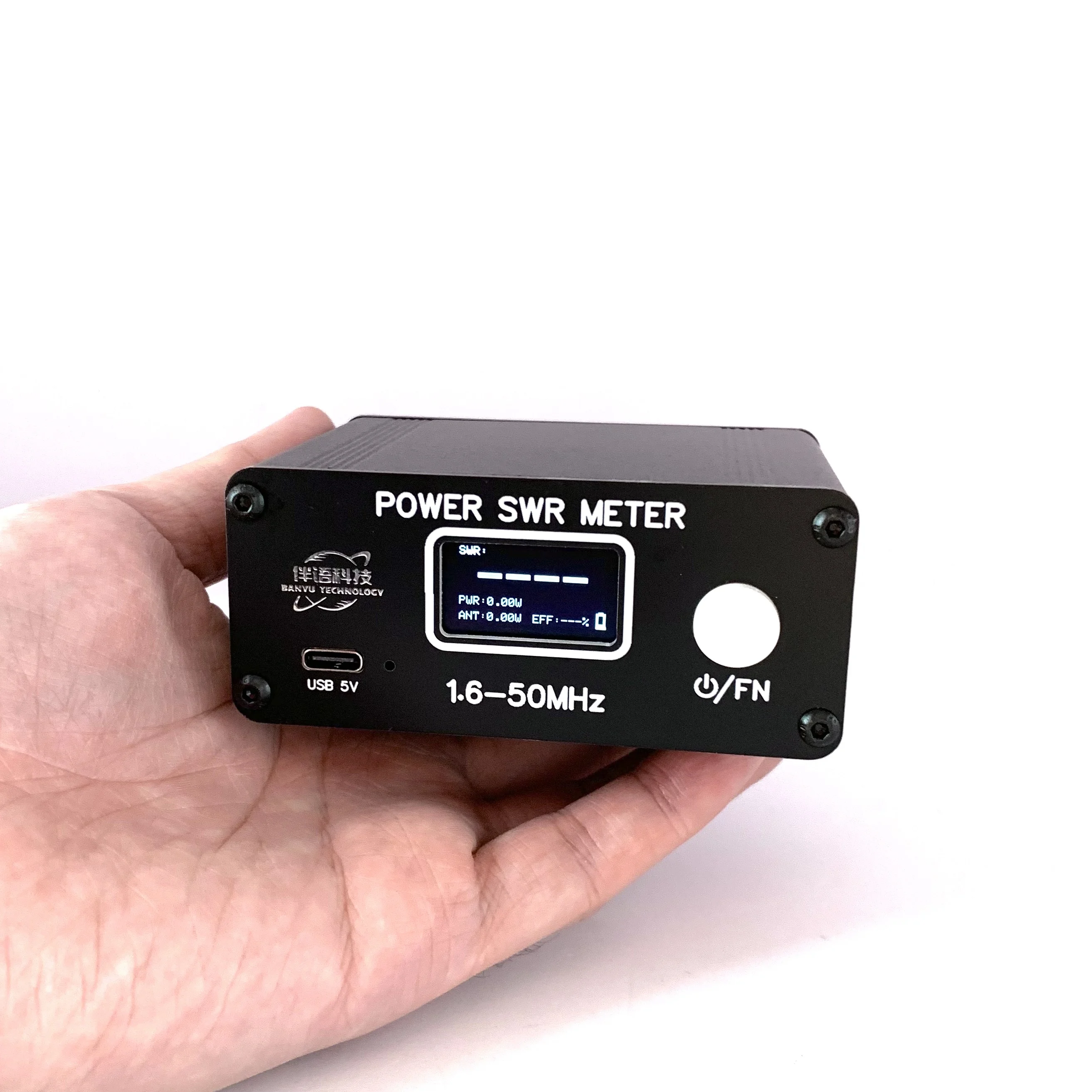 

(Support PEP Mode) Mini QRP 150W 1.6-50MHz SWR HF Short Wave Standing Wave Meter SWR Power Meter FM/AM/CW/SSB