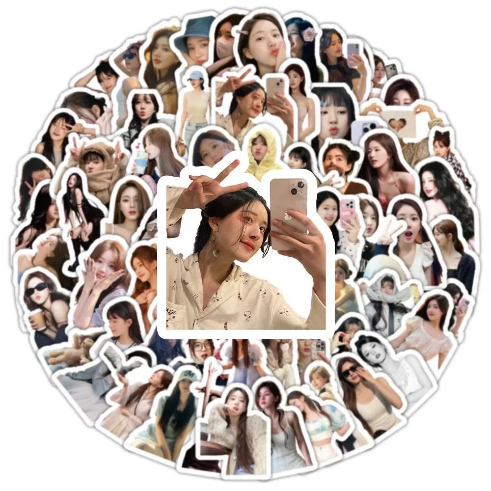 100PC/SET Zhao Lusi HD Poster Humanoid Stickers Hot TV Character Drama Stills Hand Account Materials Pad Computer Cellphone DIY