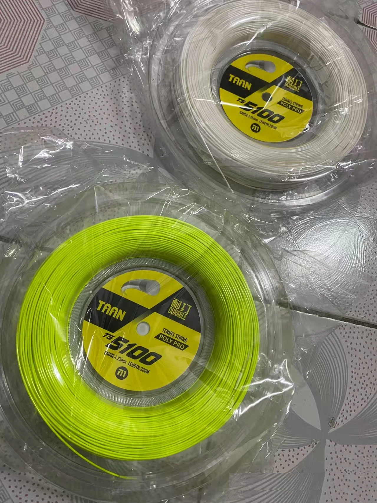 Tennis strings TAAN TS5100 1.25mm 200M Round angle hard-line strings tennis racket