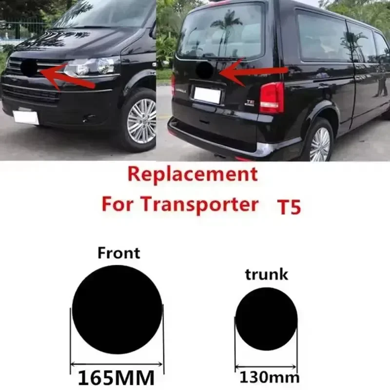 엠블럼 자동차 스티커 130mm 165mm 폭스바겐 VW 트랜스포터용 자동차 앞뒤 배지 엠블럼 그릴 트렁크 리드 로고 스타일링 교체
