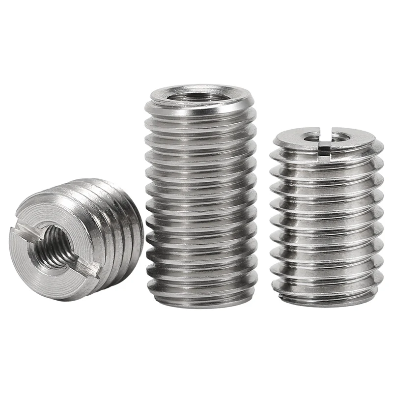 Threaded insert nut Insert nut Thread adapter screw nuts Brass insert nut Brass heat insert nut Brass hot melt insert nut Brass heat insert nuts Hot melt insert nut M2 M2.5 M3 M4 M5 M6 M8 M10 M12 Slotted inside outside self tapping thread insert adapter screw nuts sleeve converter nut