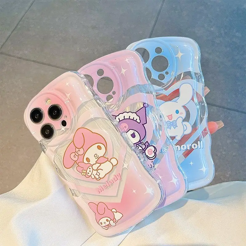 

Sanrio Kuromi My Melody Cinnamoroll Phone Cases for Iphone 14 Promax Plus 13/12/11 Mini X Xs X 8 7Plus Drop Resistant