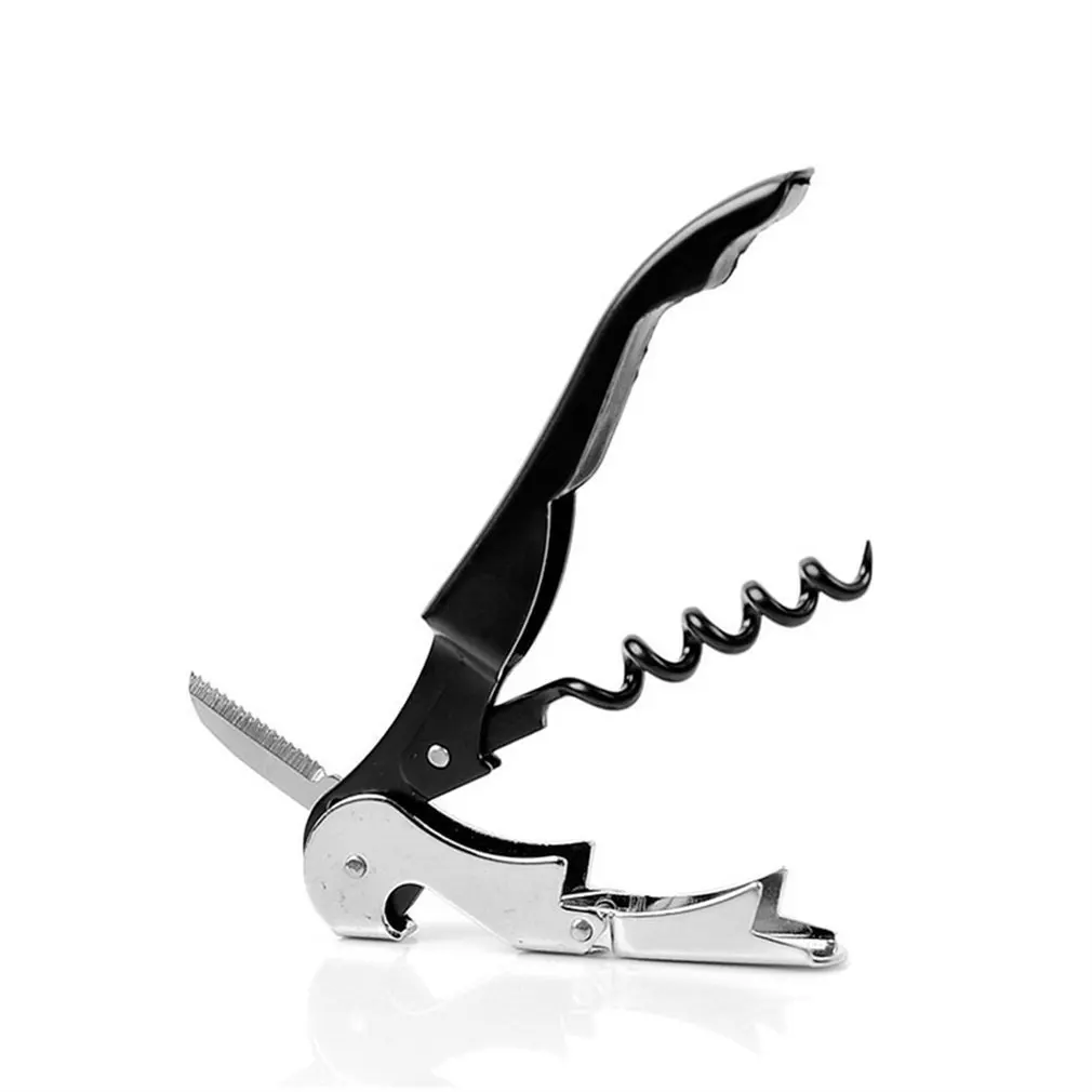 

Professional Stainless Steel Cork Screw Corkscrew MultiFunction Wine Bottle Cap Opener With Plastic Handle