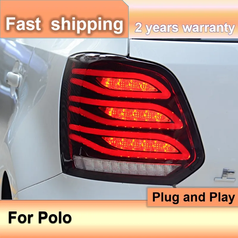 Autozubehör für Volkswagen VW Polo 2010-2015 Auto links rechts hinten Rücklicht  Rücklicht Licht platine Lampen fassung Lampe - AliExpress