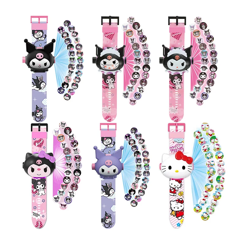 Orologio Di Proiezione Sanrio Hello Kitty Kuromi 24 Tipi Di Immagini Proiettate Orologio Digitale Per Bambini Orologi Da Polso Giocattolo Regali Di Co