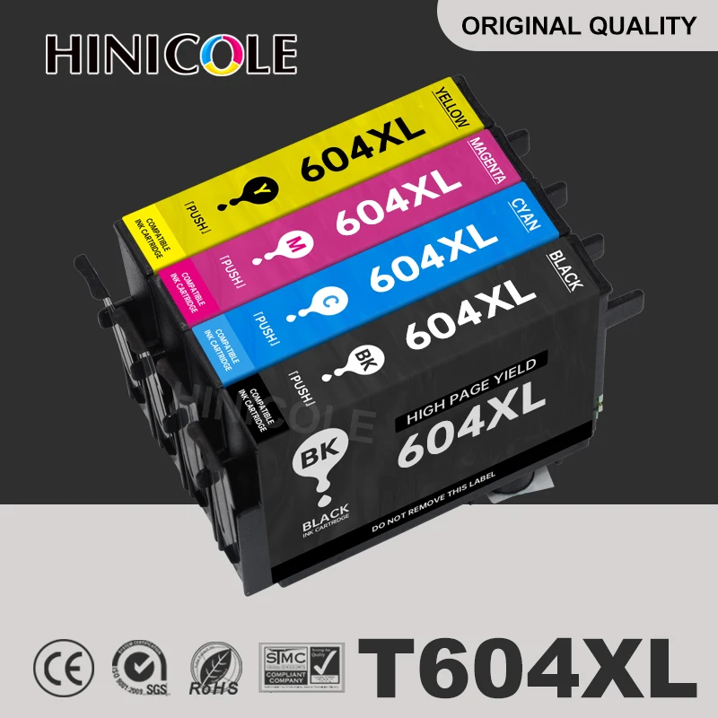 Hinicole Per Cartucce Di Inchiostro Epson 604Xl 604 T604Xl E-604Xl T604Xl Per Epson Expression Home Xp-2200 2205 3200 3205 4200 4205