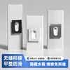 #Concealed water tank squatting toilet set, hidden induction squatting pit, household wall type black ceramic rock slab 5