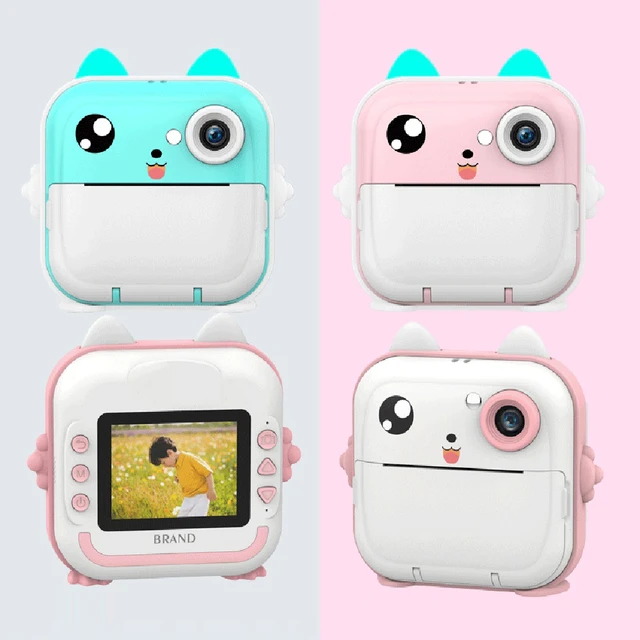  MINIBEAR Cámara instantánea para niños, cámara digital para  niñas con papel de impresión, cámara de video para niños de 40 MP para niños,  cámara de selfie para niños, videocámara para niños