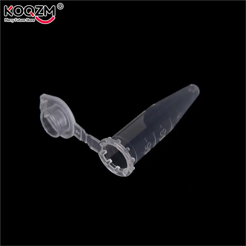 Clear Micro Plastic Test Tube Centrifuge Vial Snap Cap Container 0.5 ML 50 PCS for Laboratory Sample Specimen Lab Supplies