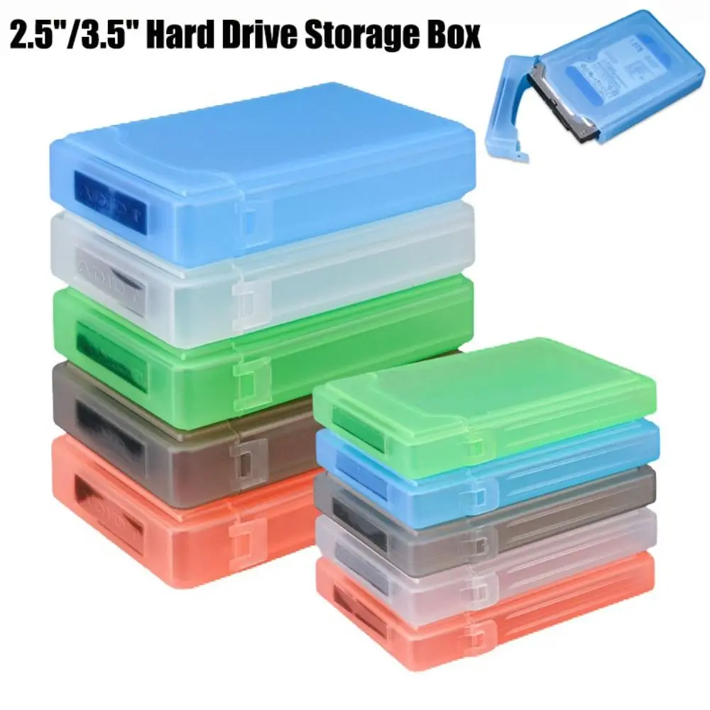 Shockproof External Hard Drive Storage Case - Durable Plastic Protection