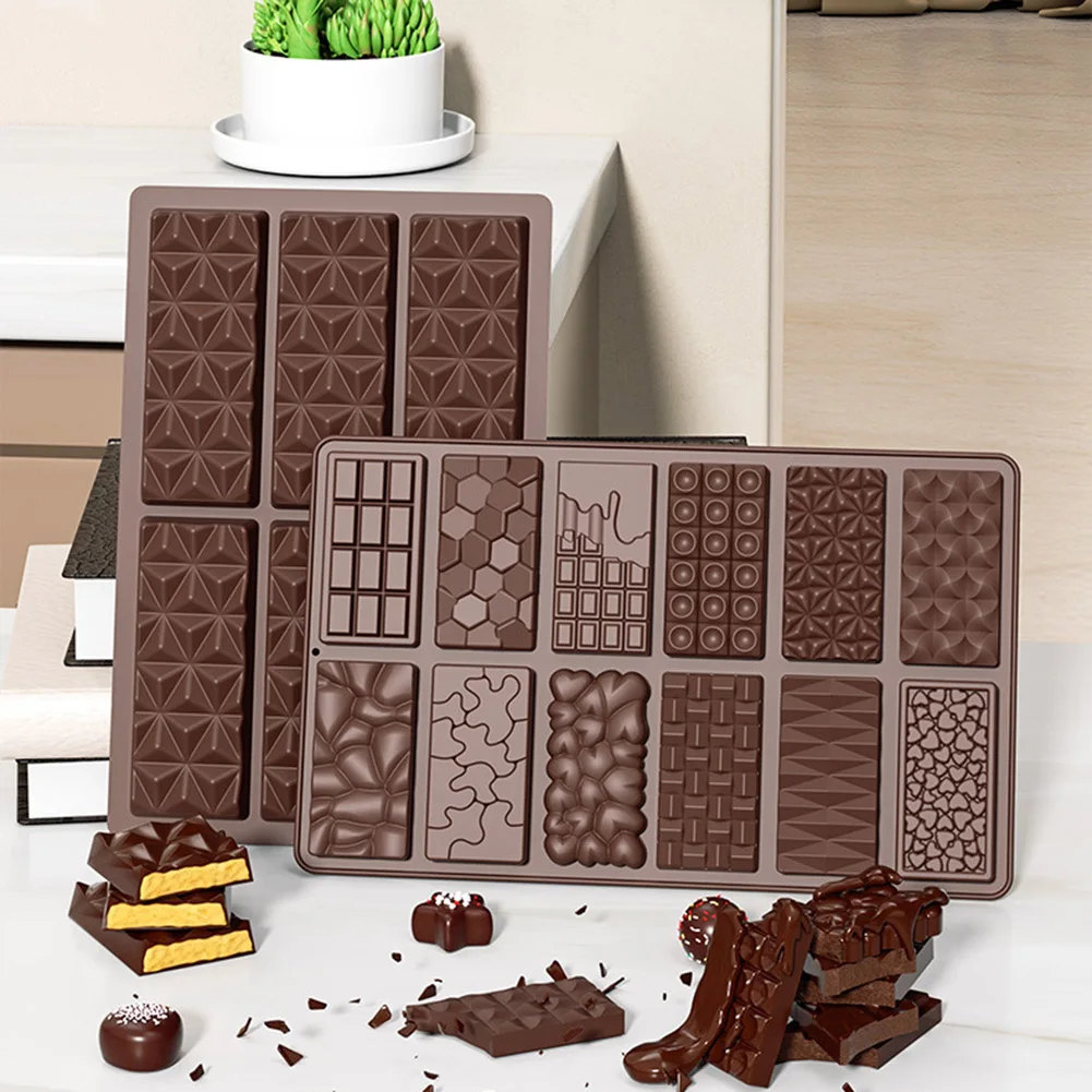 12 Hole Silicone Biscuit Baking Mould DIY Cake Baking Mould Non-Stick Chocolate Biscuit Household Tools