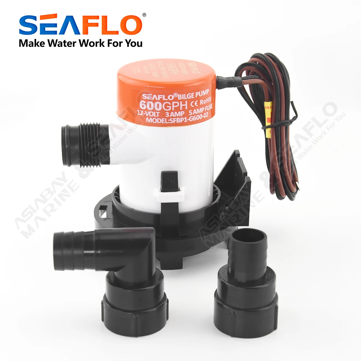 Bilge Pump Marine Water Pump Seaflo Submersible Pump Electric Water Pump 600GPH Filter Water Mini 12V Bilge Evacuation Boat Ship Marine