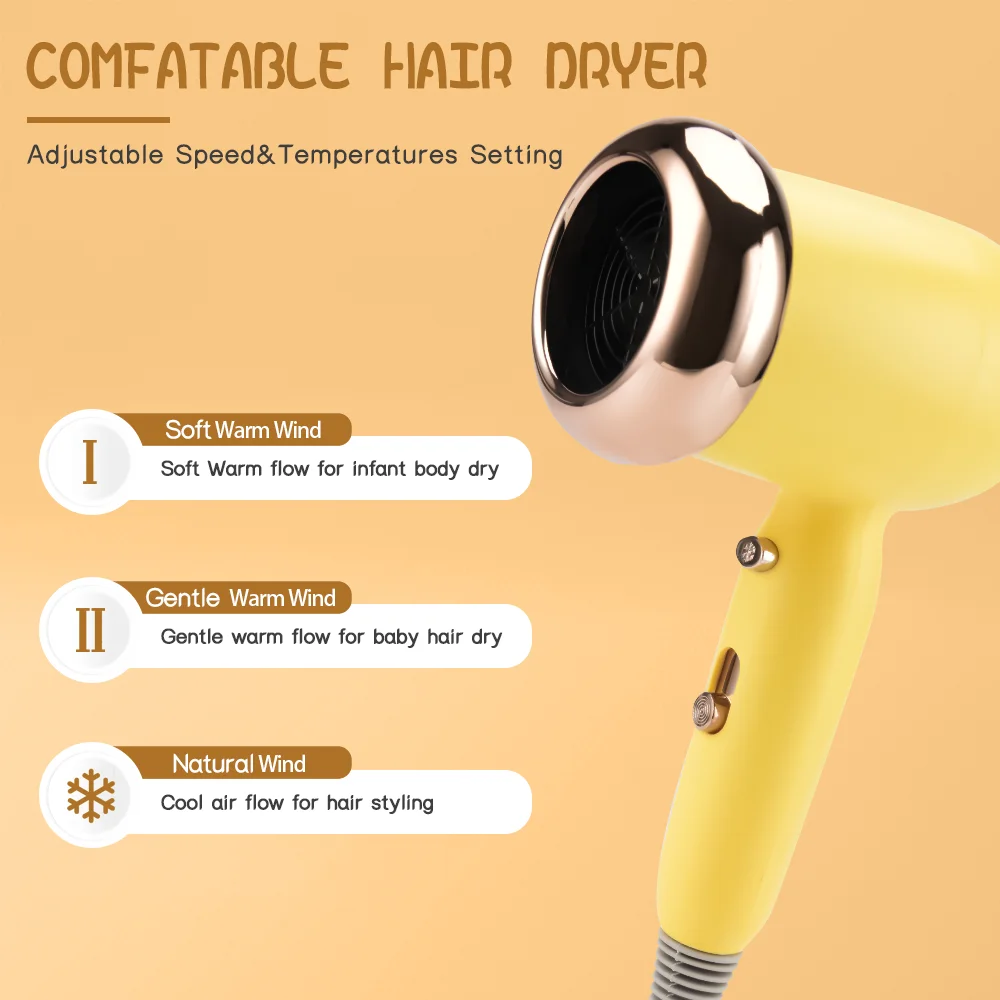 Pritech Baby Kids Hair Dryer 1200W Hair Dryer for Children