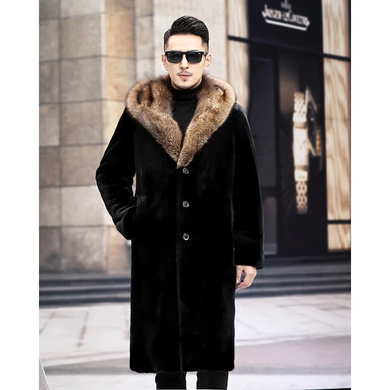 Fur Coat Men's Warm Thickened