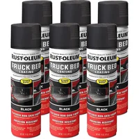 248914-6PK Stops Rust Truck Bed Coating Spray Paint, 15 oz, Black, 6 Pack 1