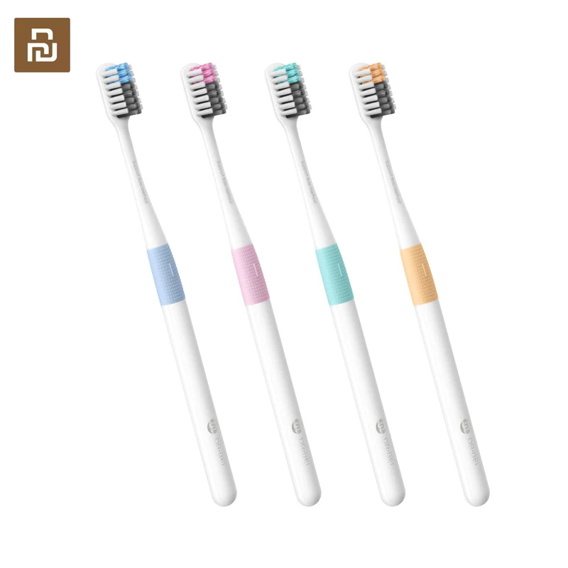 4 Colors Dr. Bei Toothbrush Family Pack Couple Toothbrush Imported Soft Fur Food Grade Material with Toothbrush Box Travel Suit whole mouth massage teeth kids u shaped baby toothbrush cleaner soft fur food grade material children’s toothbrush for ages 2 12