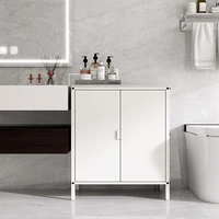 ตู้เก็บของสแตนเลสสีดำด้านและสีขาวแบบสองประตู สำหรับใช้ในสวนกลางแจ้งและห้องครัว 6