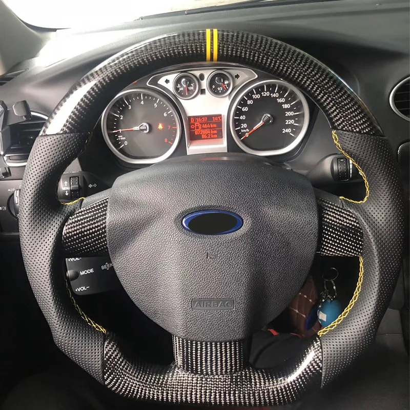 Customization Automobile Carbon Fiber Steering Wheel For Ford Focus Mk2 customization-automobile-carbon-fiber-steering-wheel-for-ford-focus-mk2