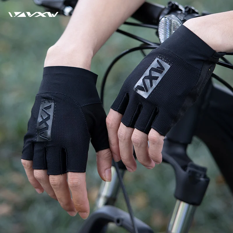 Vxw Guanti Da Bici Mezze Dita Ciclismo Estivo Mtb Bmx Bicicletta Da Corsa Su Strada Donna Uomo Sport Cuscino Traspirante Ammortizzante