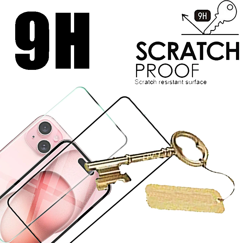 Premium Tempered Glass Screen Protector Case - 4-Pack Set