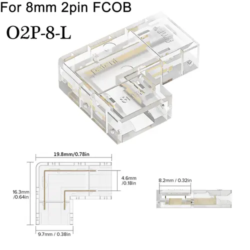 COB LED Wire Connector 5 8 10mm Connection Solderless Mini Buckle FCOB RGB CCT LED Strip Lights 2 3 4 Pin No Dark Area Connector - Image 20