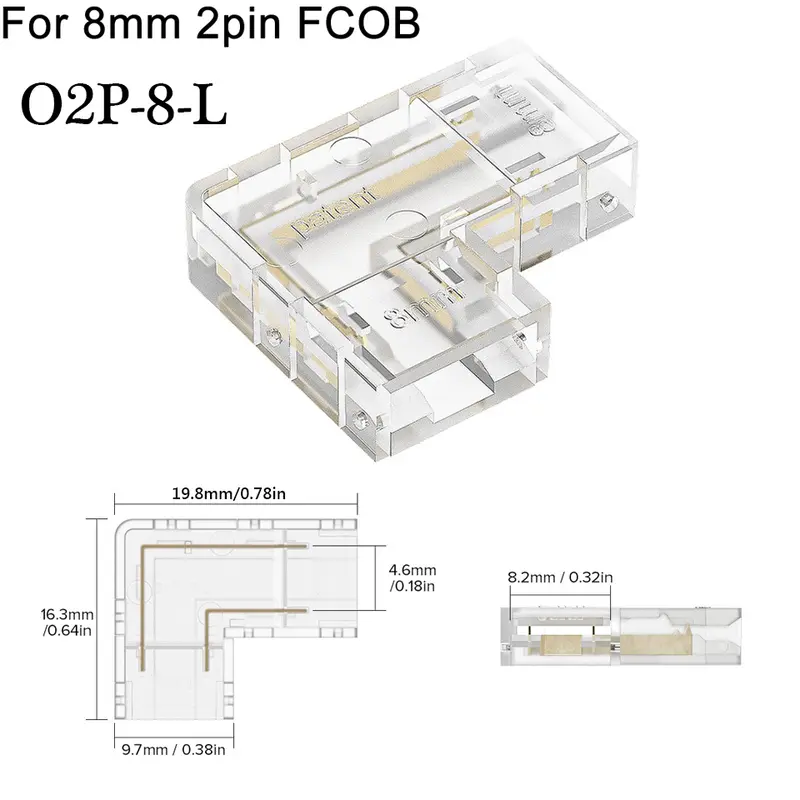 COB LED Wire Connector 5 8 10mm Connection Solderless Mini Buckle FCOB RGB CCT LED Strip Lights 2 3 4 Pin No Dark Area Connector - Image 20