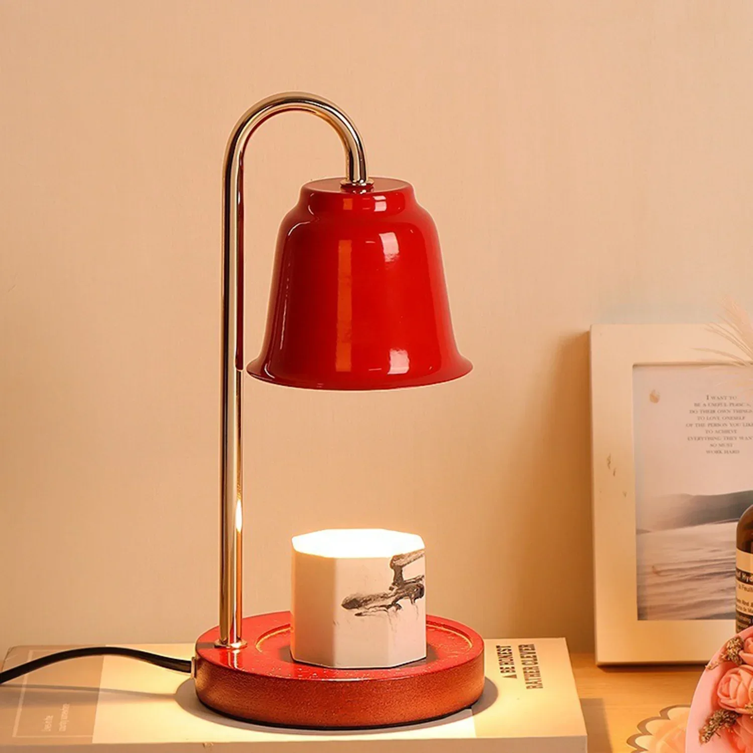 Diffusore Per Aromaterapia Wax Electric Melt Warmer Safety Yankee Candle Lamp Bruciatore A Olio Essenziale Luce Notturna Per La Decorazione Della Came