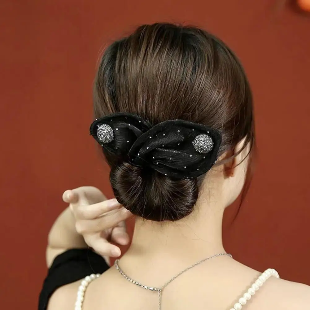 2Pcs Ball Hair Clip Bun Maker Hair Roller Curler Deft Bun Twister Shaper Long Hair Easy Fast Snap Roll Tool Styling Accessories 2
