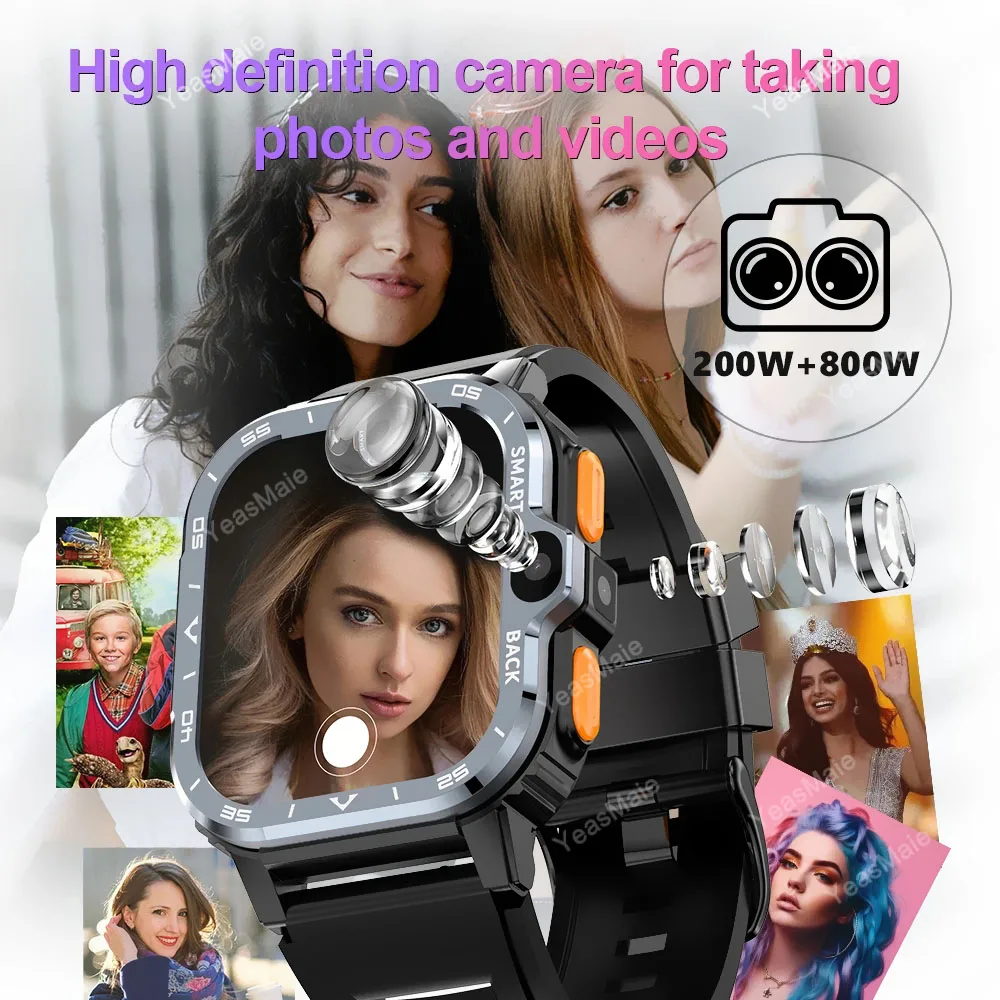 PGD SmartWatch 4G LTE GPS Wifi SIM ī NFC  ī޶ ߰ 16/64G ROM  Google Play ɹڼ ȵ̵ Ʈ ð 