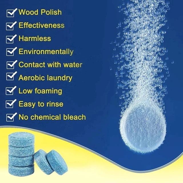 Solid Cleaner Car Windscreen Cleaner Effervescent Tablet Auto Wiper Glass Solid Cleaning Concentrated Tablets Detergent 2