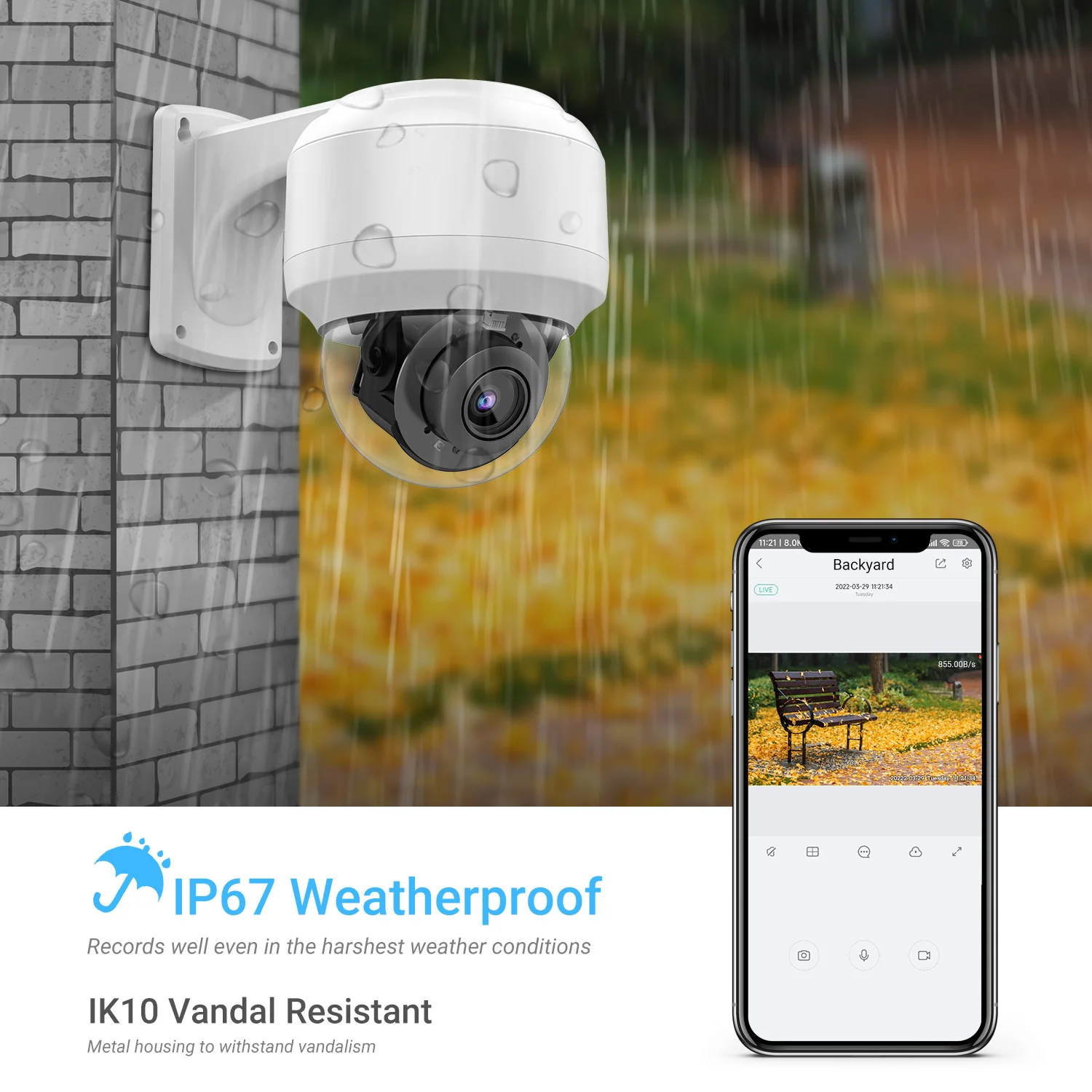 Vikylin Hikvision Compatible 4K 8MP 4x Optical Zoom PTZ IP Camera onvif Outdoor Dome CCTV Video Surveillance POE Security Camera