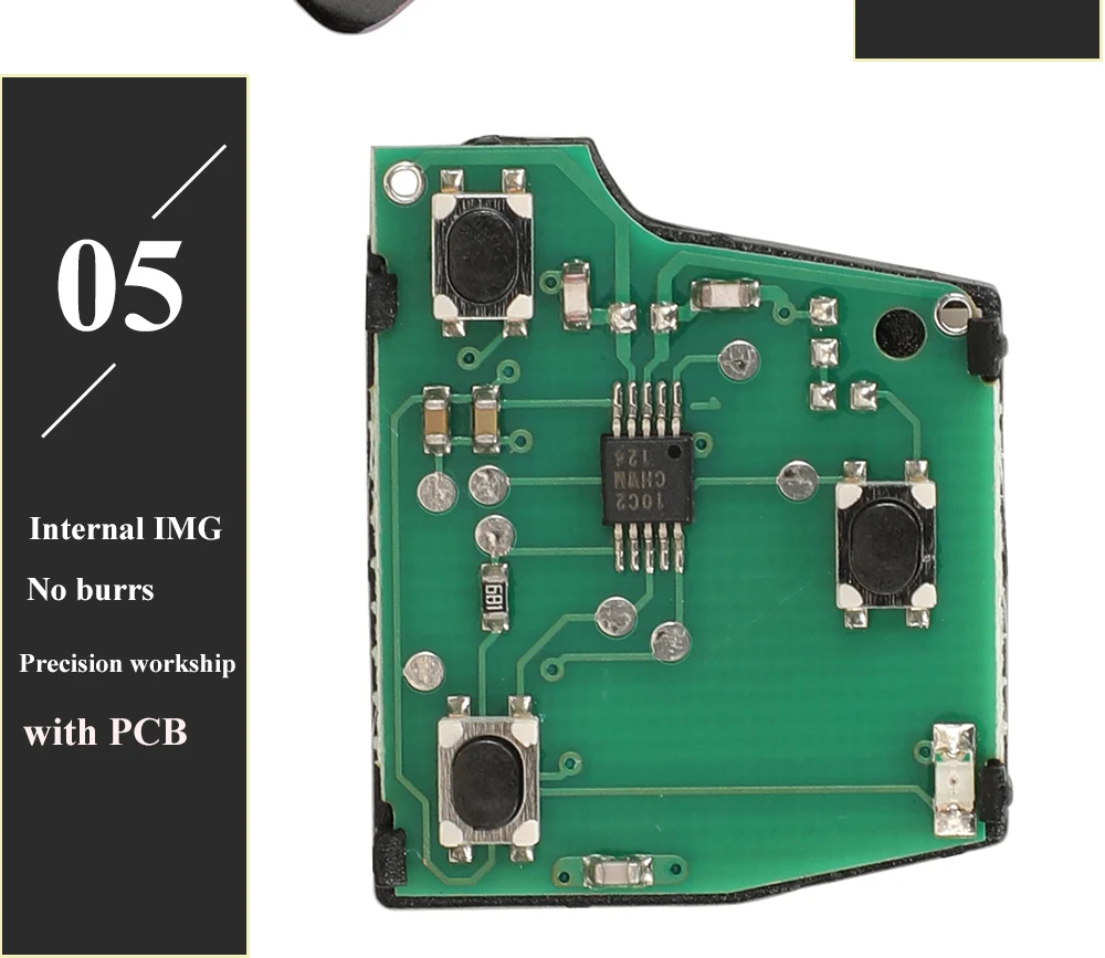 Keyforkess per Lexus Fob P/N: 50171 ASK 433MHz 4D68 Chip telecomando testa chiave auto 3 pulsanti TOY48 sostituzione lama non tagliata - S6b26e5254e3d4fbeb350d154a2968bd0k