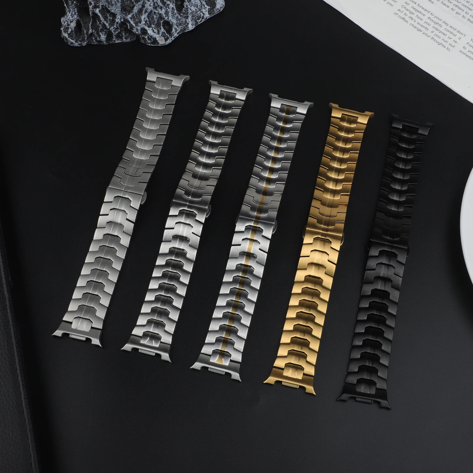 Premium Stainless Steel Bracelet for Galaxy Watch 8 Classic - Sleek Armor Metal Strap