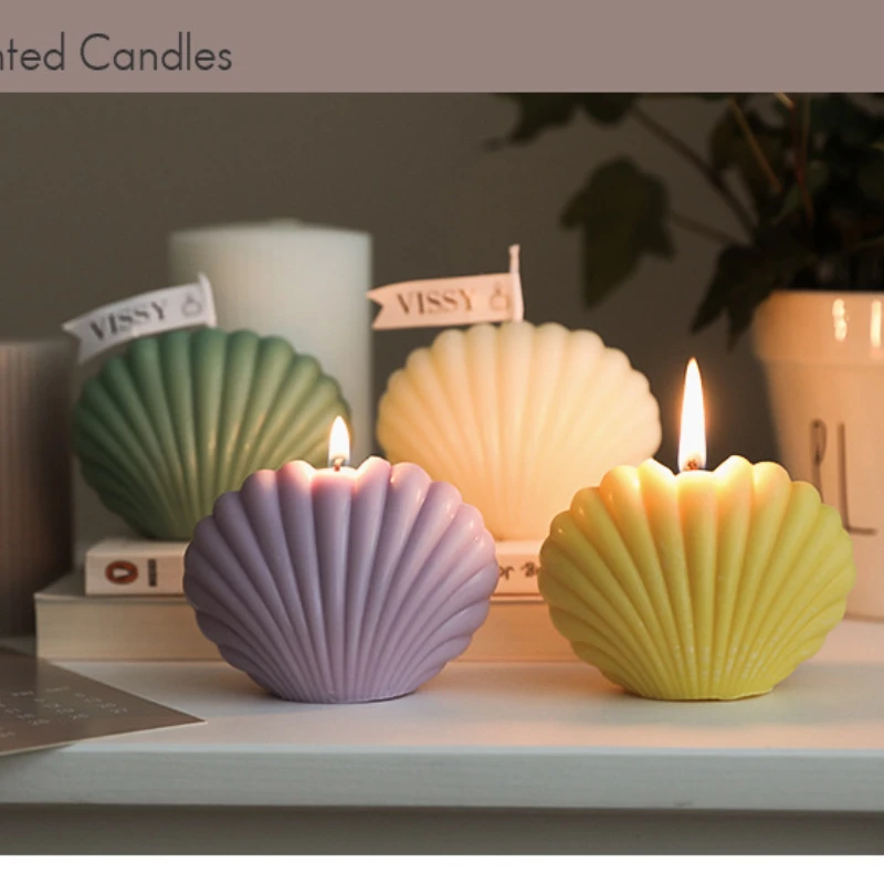 Silicone Soap Candle Making Molds  Candle Molds Shellfish Shell - 3d Shell  Shape - Aliexpress