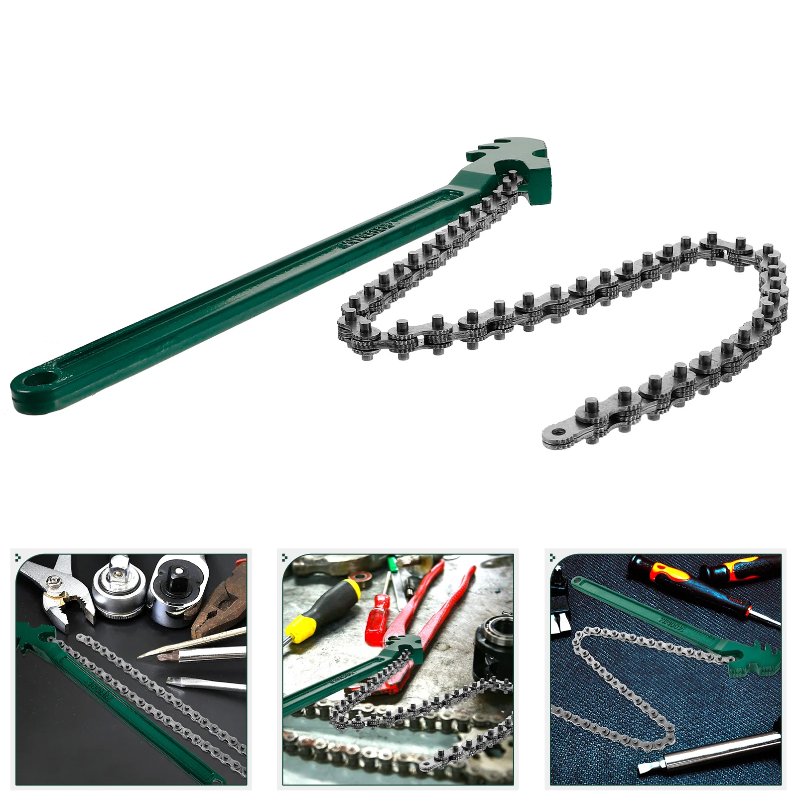 

Chain Wrench Plumbing Fitting Tools Oil Filter for Adjustable Pliers Heavy Duty Motorcycle Water Spanner Pipeline Fuel