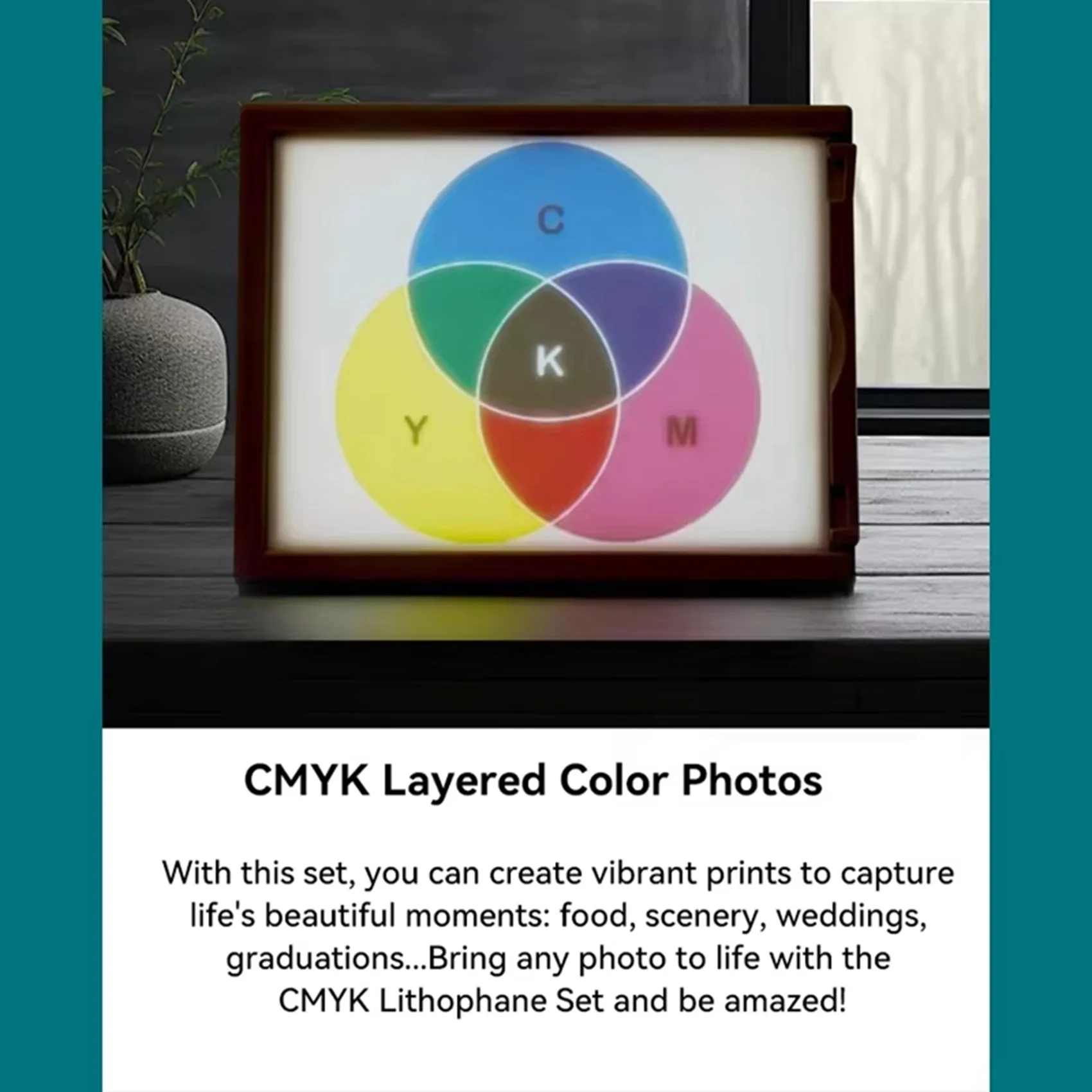 밤불랩스 리토팬 LED 패널 CMYK LED 백라이트 보드 PLA 기본 CMYK 리토팬 번들용 ABKJ-3X