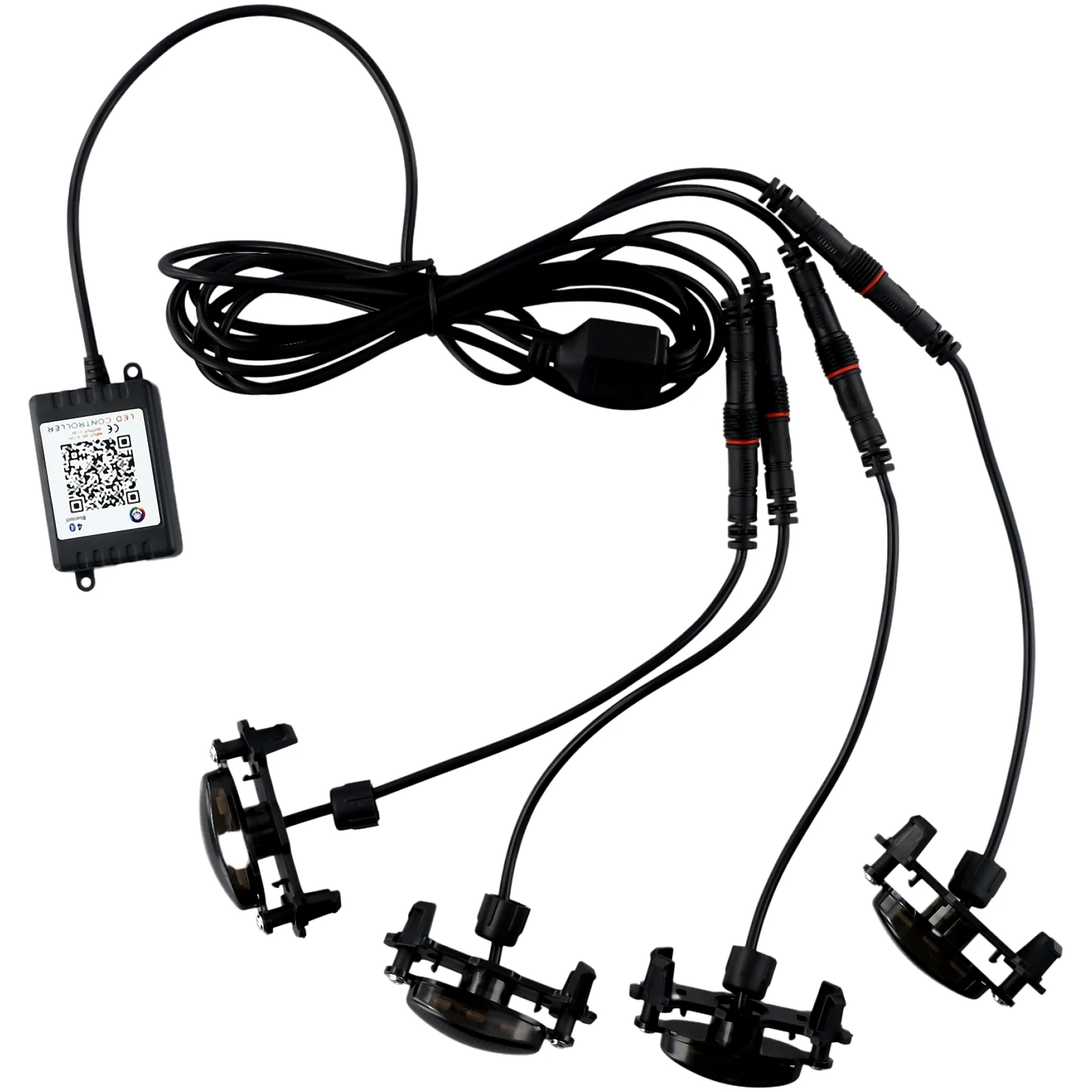

LED Grille Grille Light Kit Anti-shock Flexible Front Low Power Consumption RGB Colorful APP Control Practical