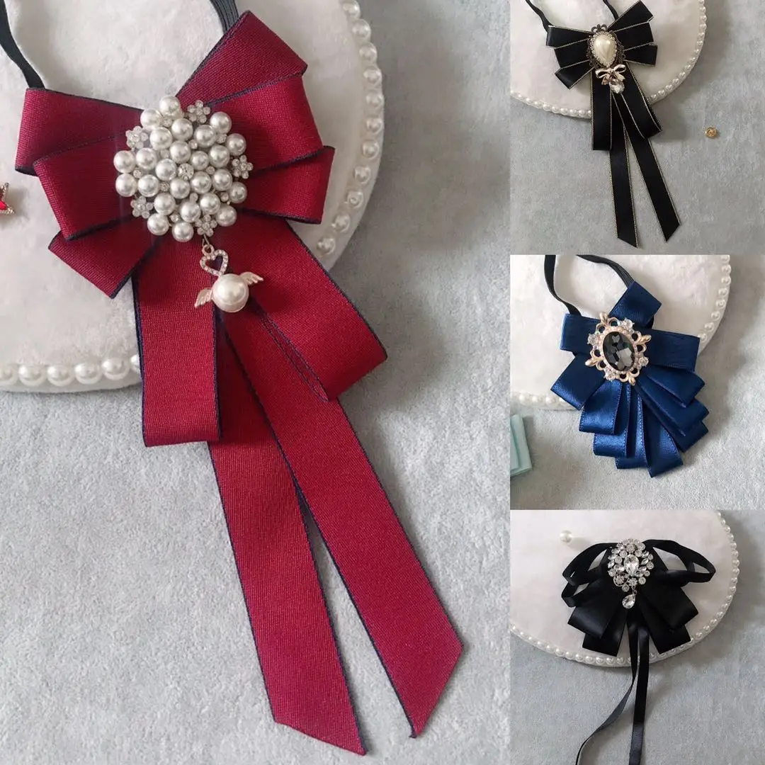 

Женская Брошь-галстук-бабочка с жемчугом