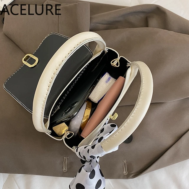 BS ACELURE Solid Color Soft PU Leather Small Shoulder Crossbody Bags for Women Elegant Ladies Cover Messenger Bags Ladies Purse 6