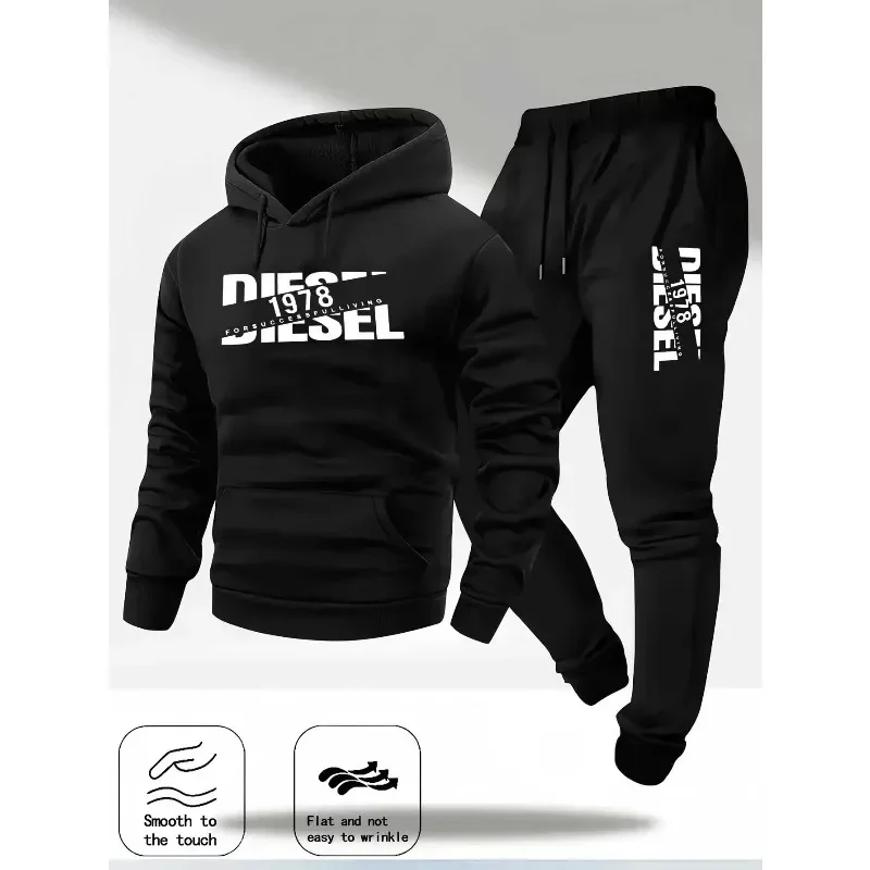 popular and hooded sportswear pants two in one