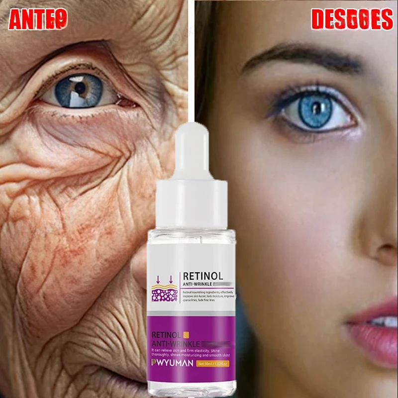 Retinol Wrinkle Removal Serum Instant Anti-aging Improve Dullness Nourish Firming Lifting Skin Smooth Face Beauty Care Products