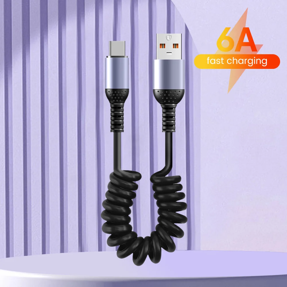 Olaf 66W 6A Fast Charging Type C Cable Spring Car USB Cable for iPhone 15 Samsung Xiaomi Redmi Huawei Phone Charger USB C Cable BEST SELLERS Olaf 66W 6A Fast Charging Type C Cable Spring Car USB Cable for iPhone 15 Samsung Xiaomi Redmi Huawei Phone Charger USB C Cable BEST SELLERS