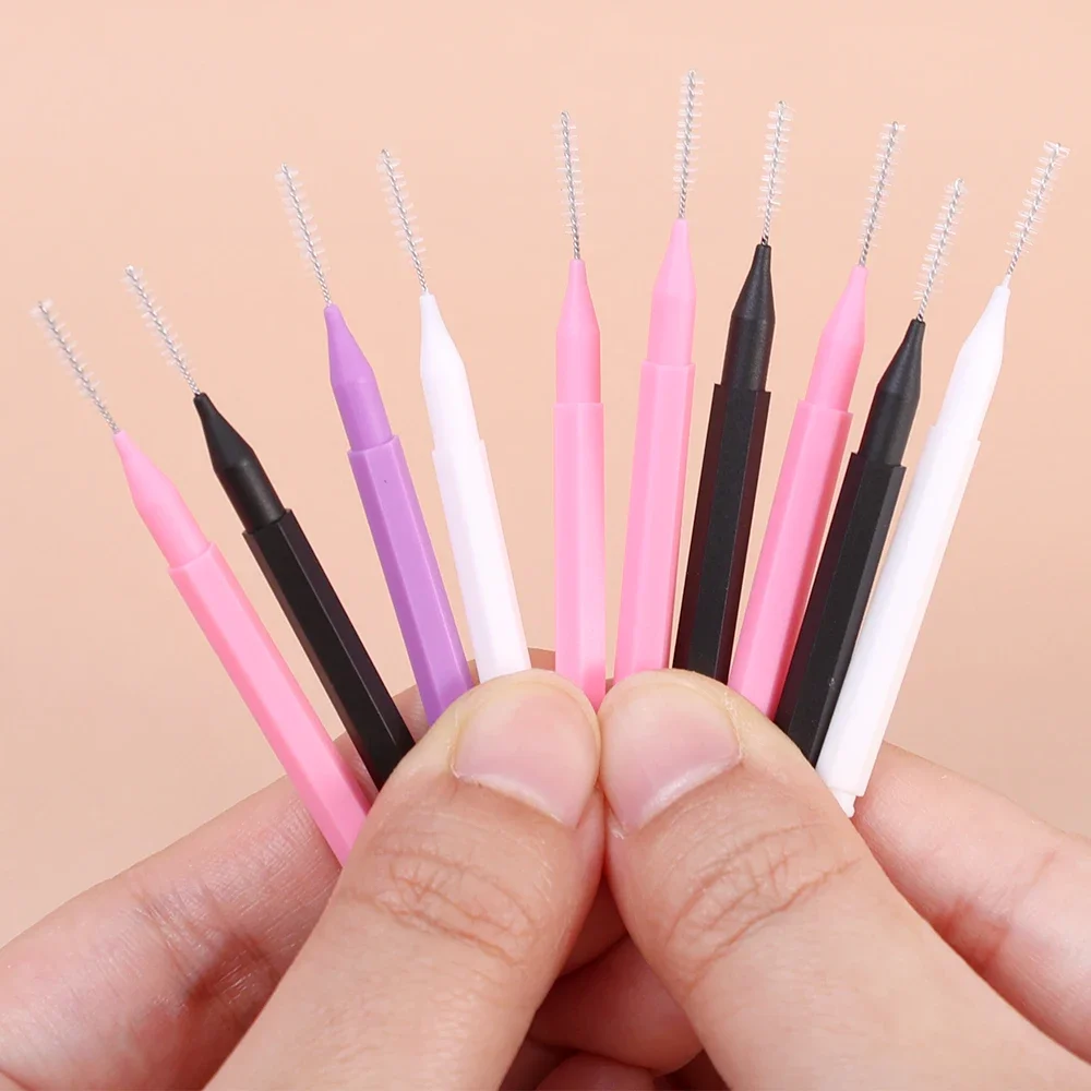 10-100Pcs Mini Eyebrow Brush Brow Lifting Brush Disposable Brow Lifting Brush Micro Bendable Eyelash Brow Applicator Makeup Tool 5