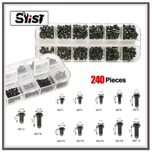 

240pcs M2 M2.5 M3 Laptop Notebook Computer Replacement Screws Kit SSD Electronic Repair Accessories for Sony DELL IBM HP Toshiba