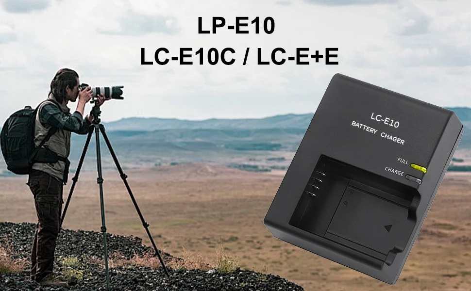 KUTOU New LC-E10C Camera Battery Charger For Canon LP-E10 Battery EOS 1100D 1200D 1300D KISS X50 X70 X80 Rebel T3 T5 T6 Cameras