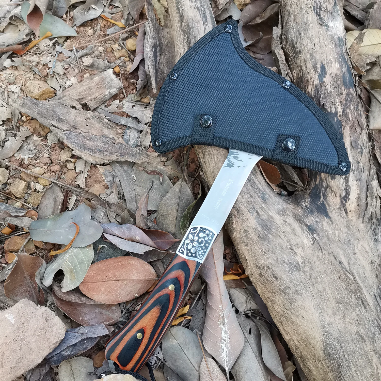 Axe Garden Outdoor Hunt Camp Survival Machete Axes Hand Tools Machete Wolf Head Hatchet Tactical Ax Tomahawk 6