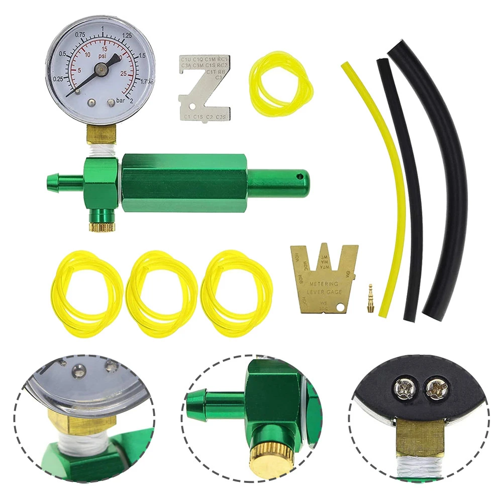 Carb Carburetor Leak Detector Pressure Test Gauge Kit For Walbro 5721
