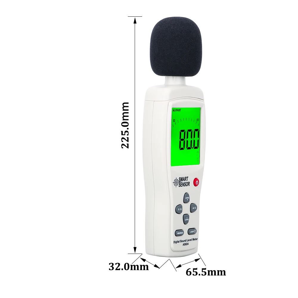 Digital Sound Level Meter Decibel Meter Sound Level Tester 30~130 dBA 35~130dBC db Meter Portable Noise Meter 5