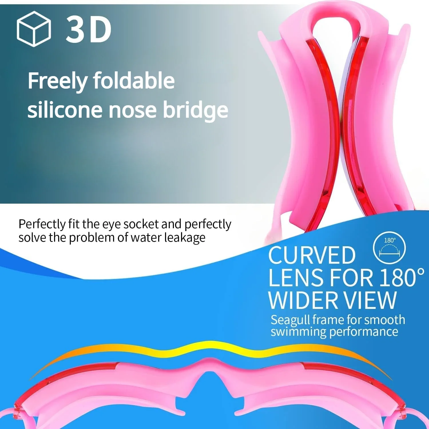 Swimming goggles myopia prescription swimming goggles kids girls glasses waterproof anti-fog swim set acetate