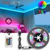 2835 10M 45leds/M LED Lights Strip 24 Key IR Remote Control DIY Backlight TV Light Belt Flexible Cabinet Light For Home Decor 1